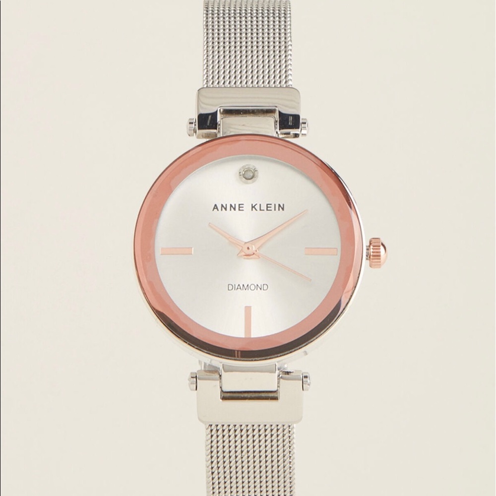 GENUINE DIAMOND ANNE KLEIN DIAMOND WATCH